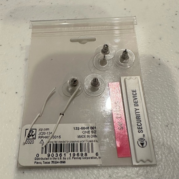 NWT 3 pair MIXIT Earrings- gold & silver tones w/ green accent; Dressbarn Flower - Picture 5 of 7